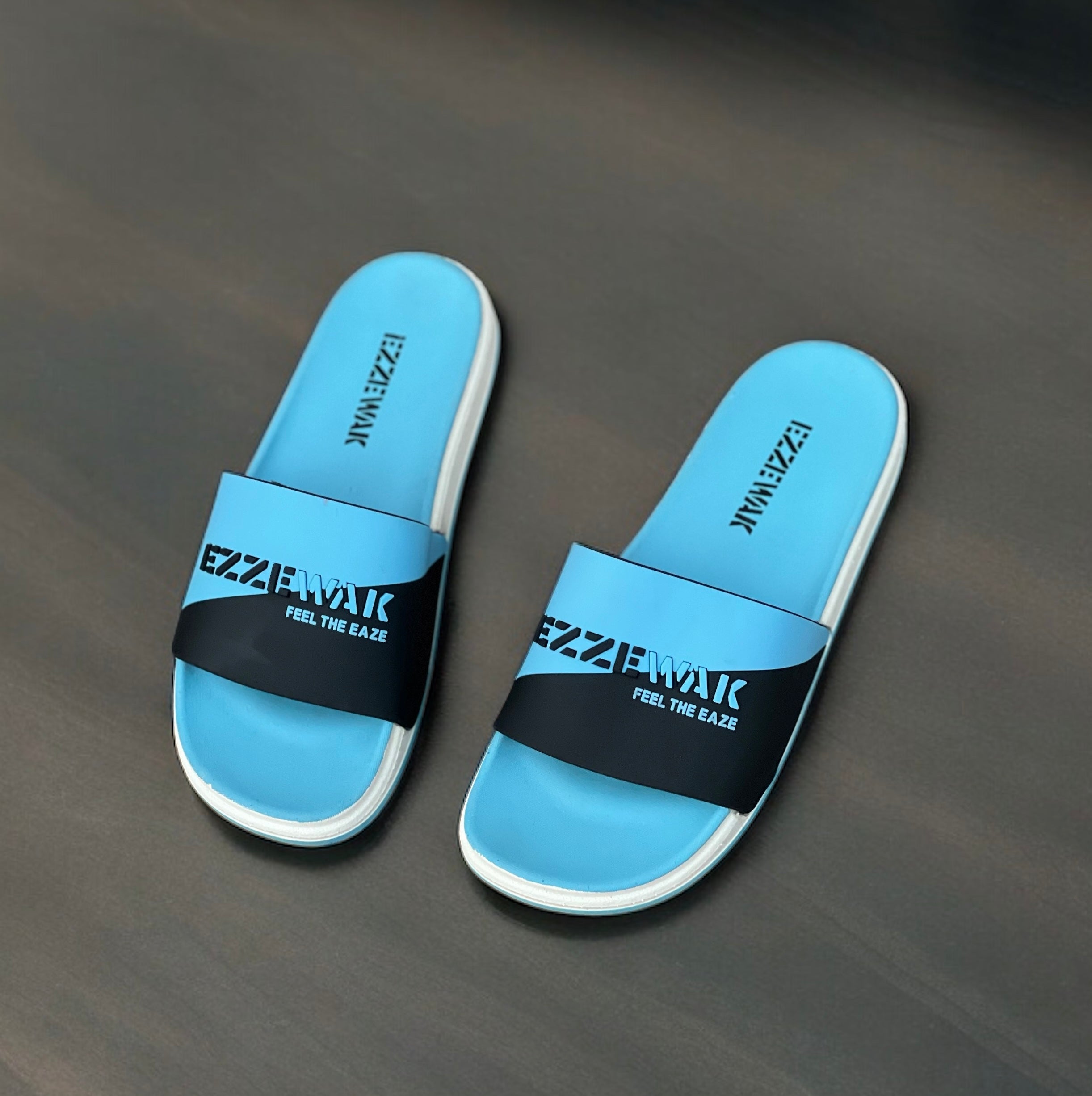 Sky Blue Ezze Walk Slides