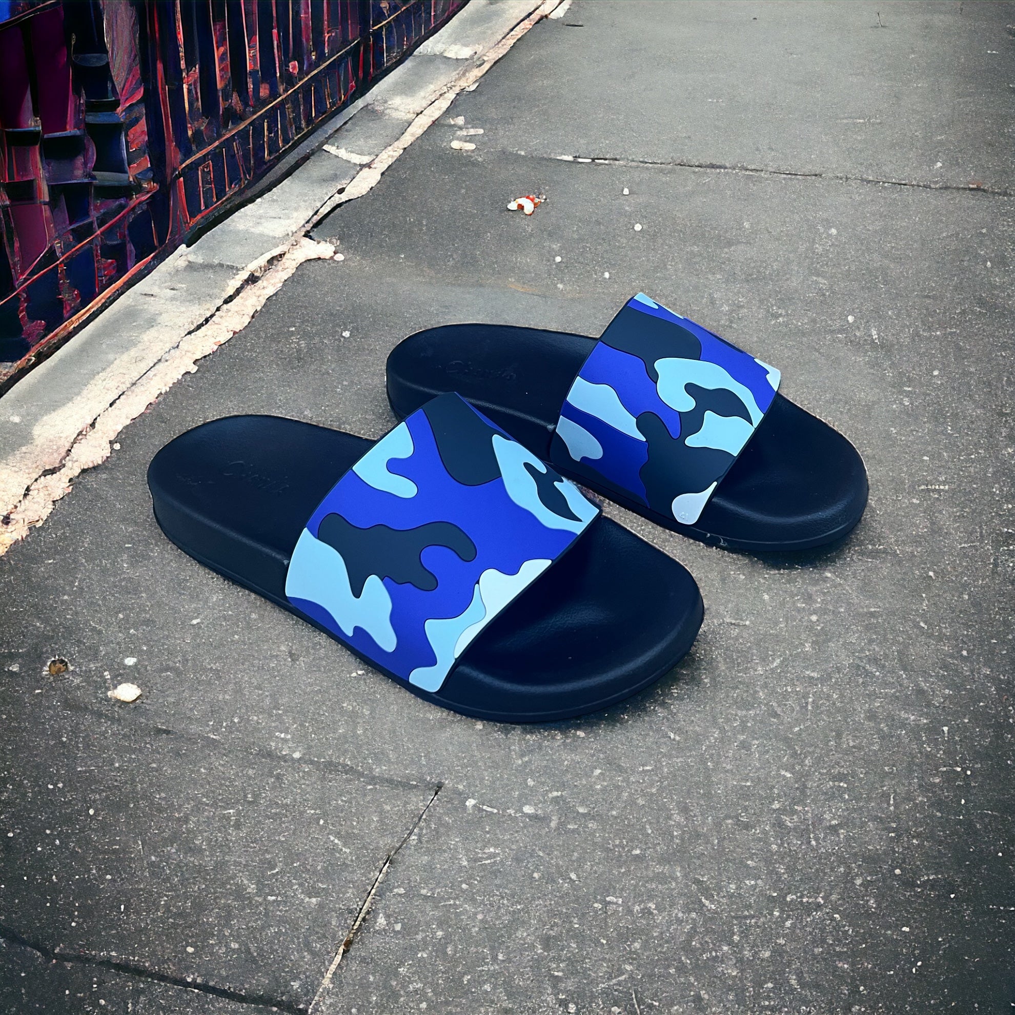 Blue  Army Soft Slides GA-908